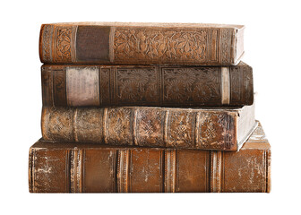 PNG antique books, collage element, transparent background