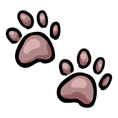 Animal Footprint - Hand Drawn Doodle Icon