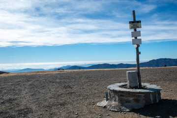 Fototapeta premium Frignano regional park Passo Croce Arcana historical route