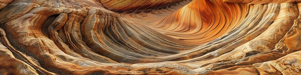 Wave Trail in Arizona. geological works that are hundreds of thousands of years old. generative ai