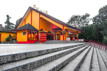 A monastery building where Buddhists worship