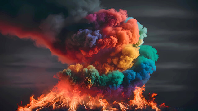 Explosi&oacute;n de fuego: lleno de vida, donde la energ&iacute;a ardiente de las llamas cobra vida, creando un espect&aacute;culo visual que evoca emociones intensas y pasiones ardientes