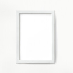 Obraz premium White picture frame mockup on a white background