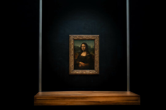 Mona Lisa La Gioconda of Leonardo Da Vinci in Louvre Museum in Paris, France