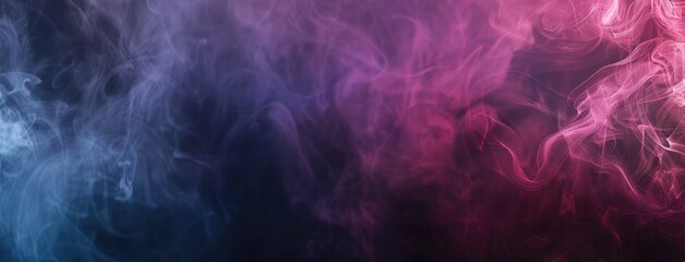 Vibrant Colored Smoke Abstract on Dark Background