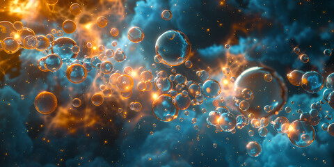 Abstract background space nebula colorful light - obrazy, fototapety, plakaty