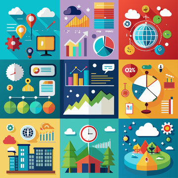 infographics backgrounds elements