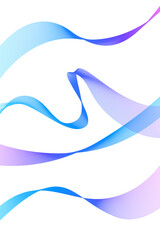 ブルーのウェーブベクター素材