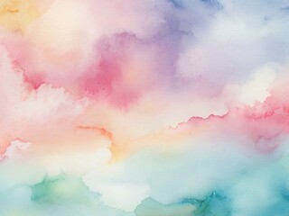 Abstract colorful watercolor for background. Digital art painting. Hand drawn. - 789415217