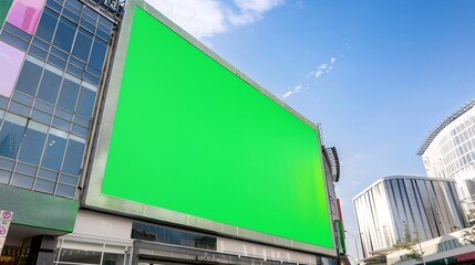 Empty blank street billboard 