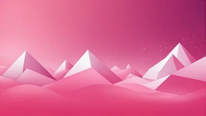 Schilderijen op glas Abstract minimal pink background with geometric creative and minimal gradient concepts, for posters, banners. © xKas