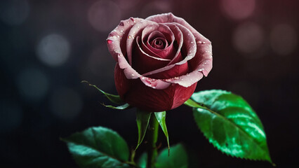 Watercolor Rose Flower Editable vactor illustration
