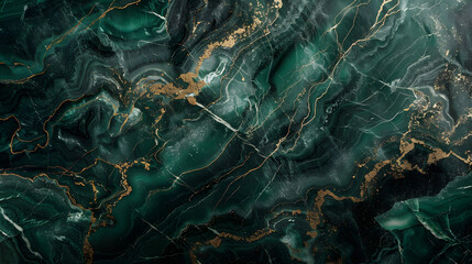 background green emerald luxury abstract wallpaper. golden line art on marble.