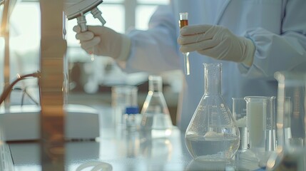Production or manufacture of a medicines and drugs in the pharmaceutical company pharmacy concept