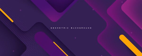 Abstract gradient purple geometric shapes background