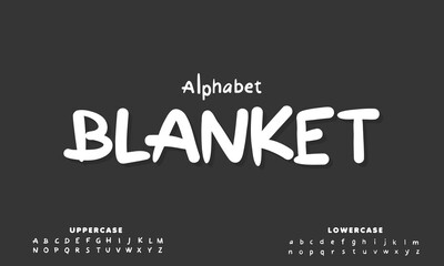casual style vector font