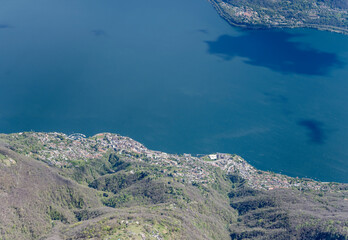 Brissago village on Maggiore lake, Switzerland