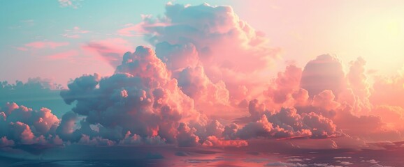 view sunset clouds sky nature sea, Banner Image For Website, Background, Desktop Wallpaper - obrazy, fototapety, plakaty