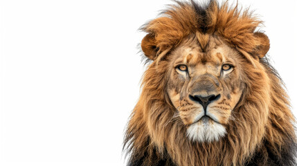 Fototapeta premium A lion on a white background