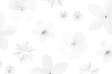 White floral background design element