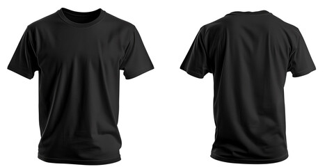 black t-shirt, isolated