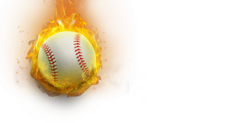 Baseball with lights PNG transparent