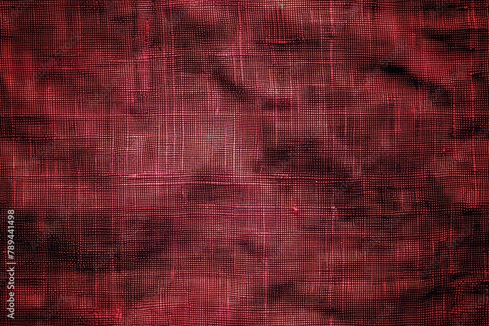 Aufkleber a red background with a black and white pattern. the background is blurry and the pattern is very de