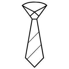 Naklejka premium vector tie icon in trendy flat style isolated on grey background.