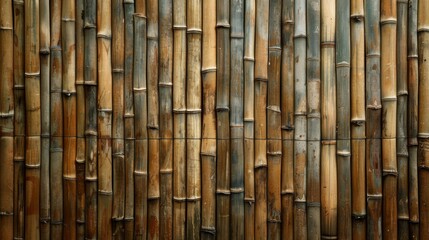 Bamboo wall background. Bamboo wall texture. Bamboo wall background