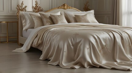 Majestic pearl mirage, silk and foil luxury unveiled.generative.ai 