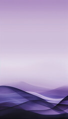 Abstract waves in varying shades of purple create a serene, undulating landscape.