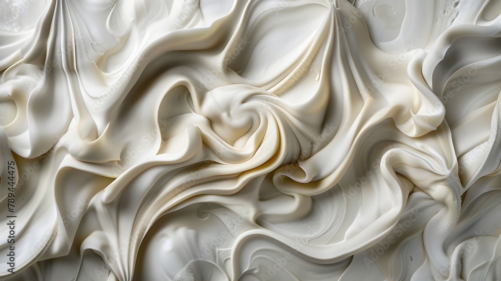 Poster soothing abstract clay swirls: a flowing expression of form and origin
