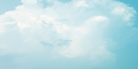 sunny sky blue light watercolor background. Aquarelle painting brush effect card paper textured canvas cloudy smoke space for text, entertaining card, template. aquamarine color graphics illustration