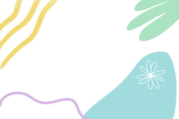 Blue and beige Memphis patterned background design element