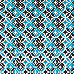 Decorative circle design seamless print