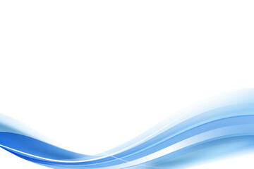 Blue curve frame template design element