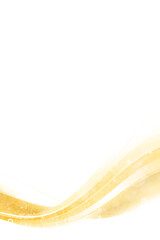 Gold curve frame template design element