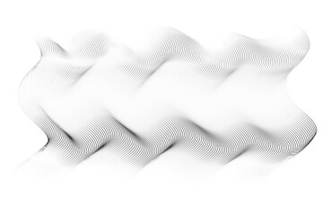 smooth wave lines flowing dynamic black white gradient on white background