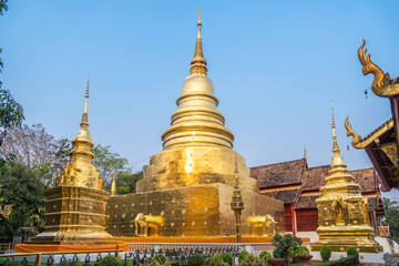 Wat Phra Singh Woramahawihan, Chiang Mai, Thailand, architecture of Asia
