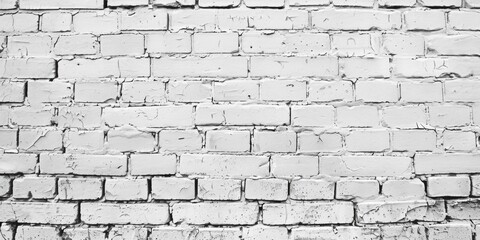 A simple black and white photo of a brick wall. Suitable for backgrounds or textures