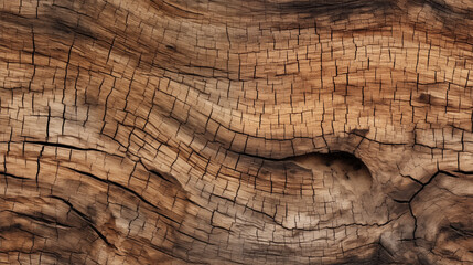 Fototapeta premium Close-up of rough bark texture on tree trunk with natural patterns