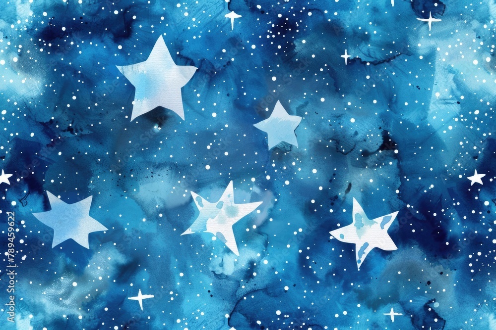 Poster a beautiful image of stars shining in the sky, perfect for various projects