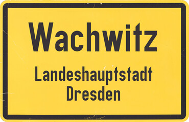 Ortsschild Dresden Wachwitz