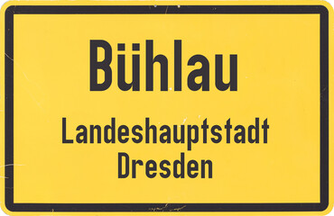 Ortsschild Dresden Bühlau