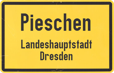 Ortsschild Dresden Pieschen