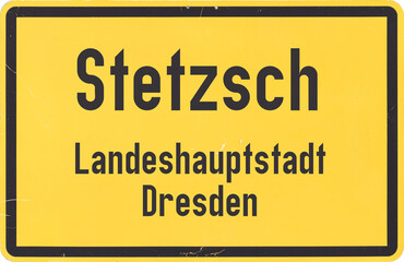 Ortsschild Dresden Stetzsch