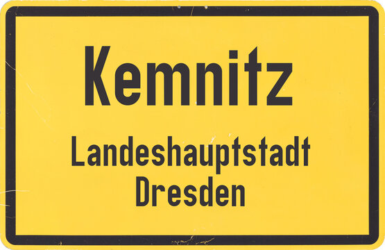 Ortsschild Dresden Kemnitz
