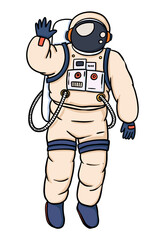 Astronaut in a spacesuit sticker design element © Rawpixel.com