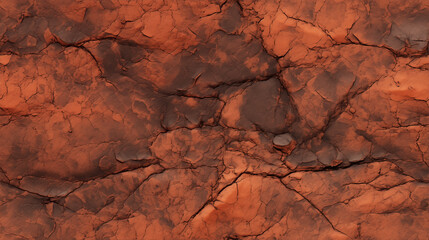 Detailed texture of rugged volcanic rock with rough surface and cracks