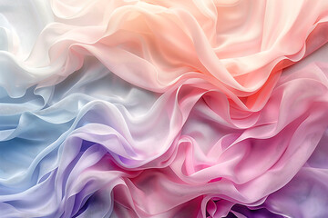 Texture Ondulée de Tissu en Couleurs Pastel pour Design et Mode